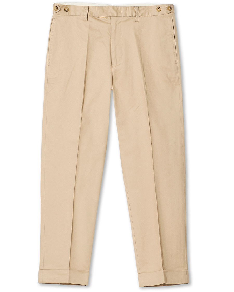 BEAMS PLUS Ivy Cropped Trousers Beige