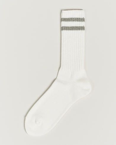 Herren | BEAMS PLUS | BEAMS PLUS | Schoolboy Socks White/Grey