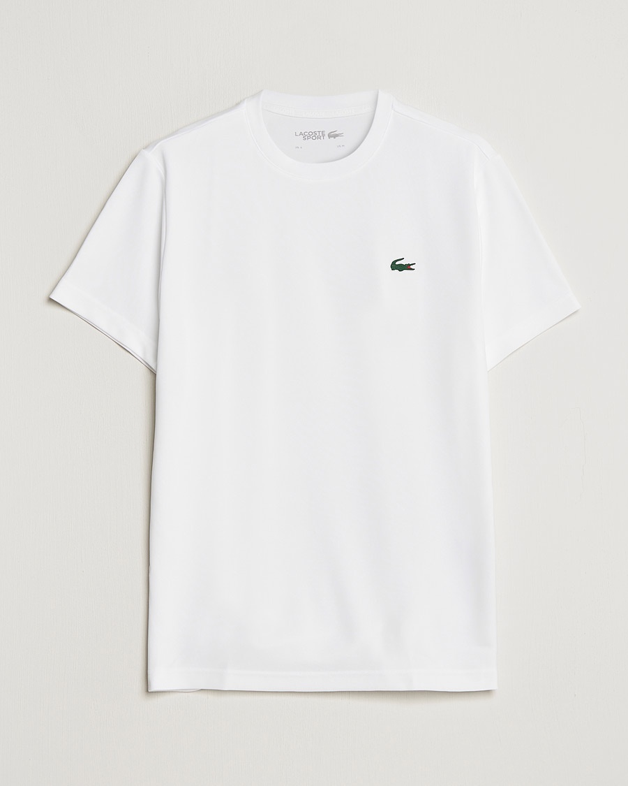 Lacoste Sport Performance Crew Neck T-Shirt White - Weiß - T-shirt - Grösse: 6 - XL