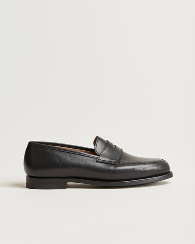 Herren | Handgefertigte Schuhe | Crockett & Jones x Tärnsjö Garveri | Boston Milled Grain City Sole Black Calf