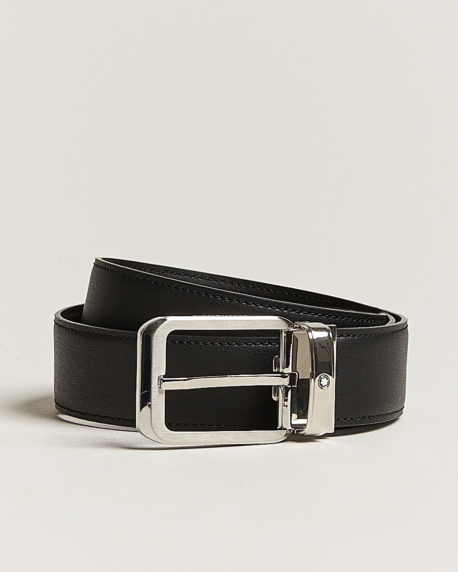 Herren | Accessoires | Montblanc | Black 35 mm Leather belt Black