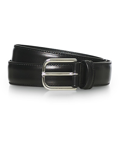 Herren | Italian Department | Anderson's | Leather Suit Belt Black