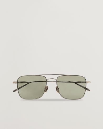 Herren | Eckige Sonnenbrillen | Brioni | BR0101S Sunglasses Silver/Green