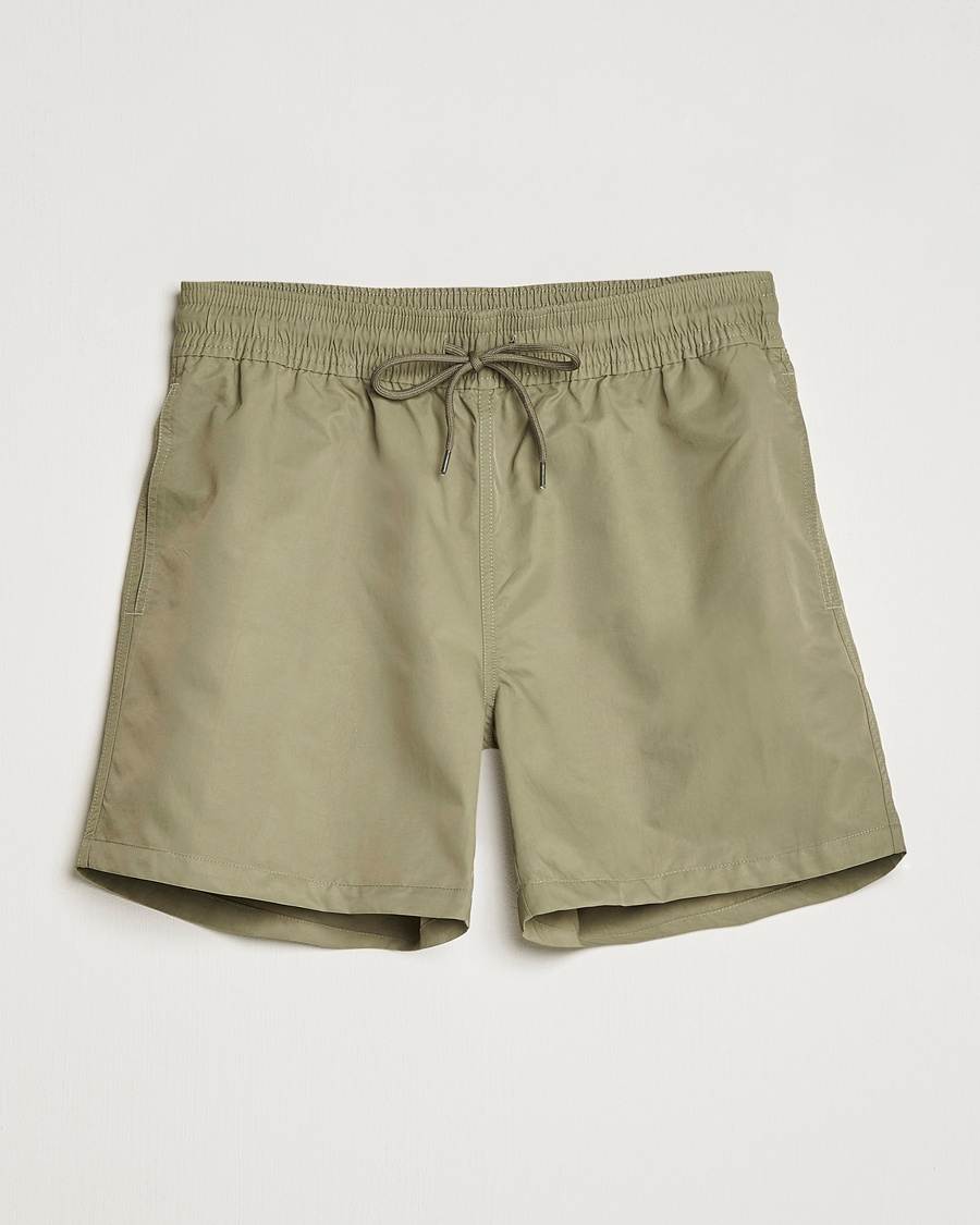 Colorful Standard Classic Organic Swim Shorts Dusty Olive – Grün