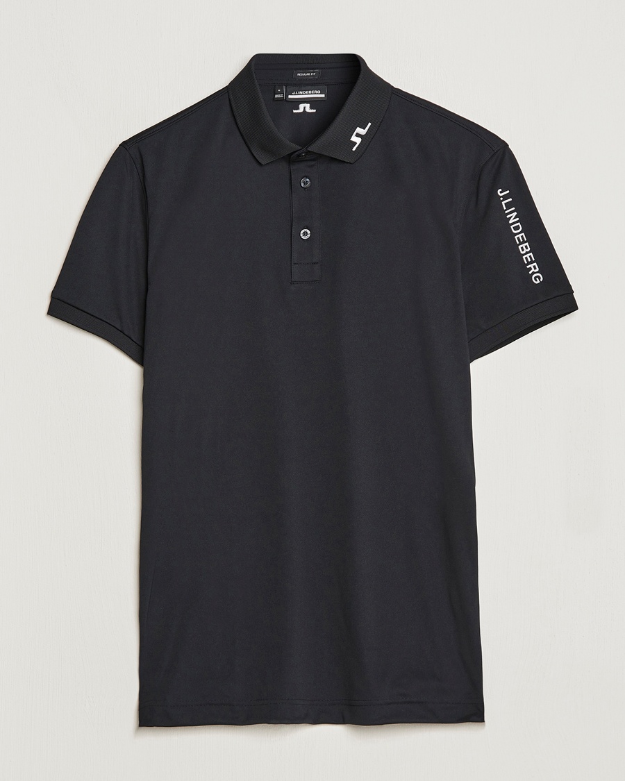 Herren | Poloshirts | J.Lindeberg | Regular Fit Tour Tech Stretch Polo Black