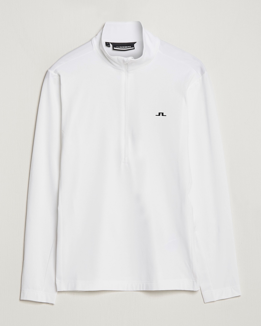 J.Lindeberg Luke Jersey Half Zip White - Weiß - Half-zip - Grösse: S