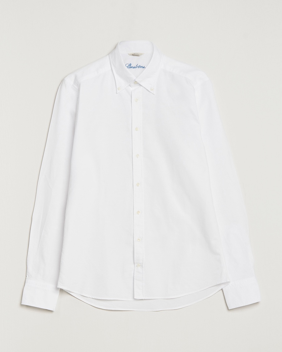 Herren | Stenströms | Stenströms | Slimline Oxford Shirt White