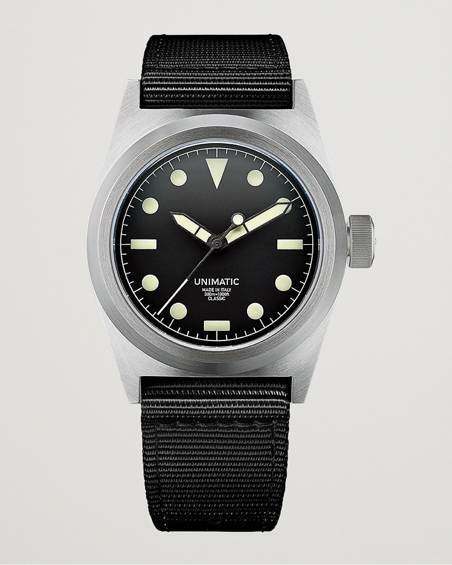 UNIMATIC Modello Due Field Watch – Schwarz