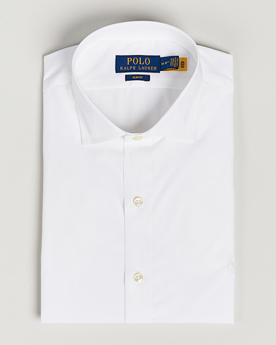 Herren | Businesshemden | Polo Ralph Lauren | Slim Fit Poplin Cut Away Dress Shirt White