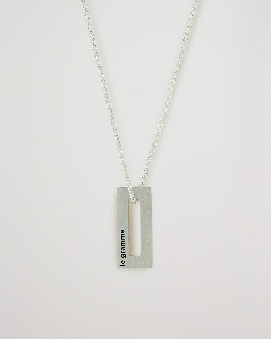 Herren | Luxury Classics | LE GRAMME | Rectangular Necklace Le 1.5 Sterling Silver