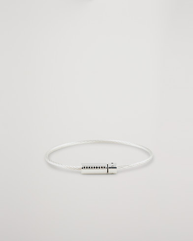 Herren | LE GRAMME | LE GRAMME | Cable Diamond Bracelet Polished Sterling Silver