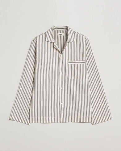 Herren | Pyjama Oberteile | Tekla | Poplin Pyjama Shirt Hopper Stripes