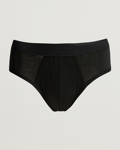 Herren | Underwear | Zimmerli of Switzerland | Merceriserad Cotton Briefs Black