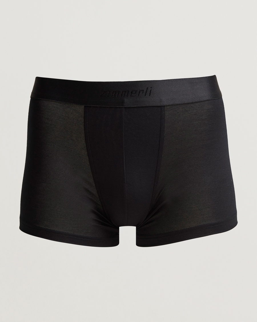 Zimmerli of Switzerland Micro Modal Boxer Briefs Black – Schwarz