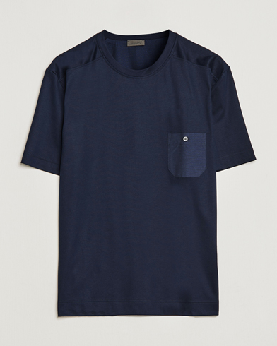  |  Cotton/Modal Crew Neck Loungwear T-Shirt Midnight