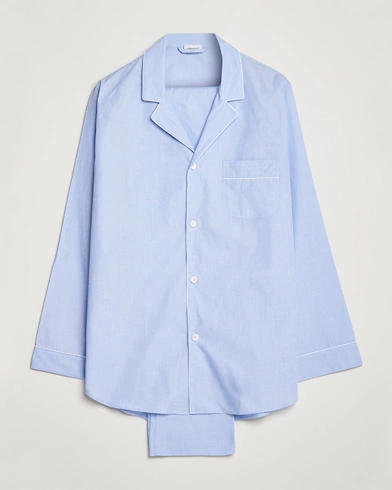 Herren |  | Zimmerli of Switzerland | Mercerized Cotton Pyjamas Light Blue
