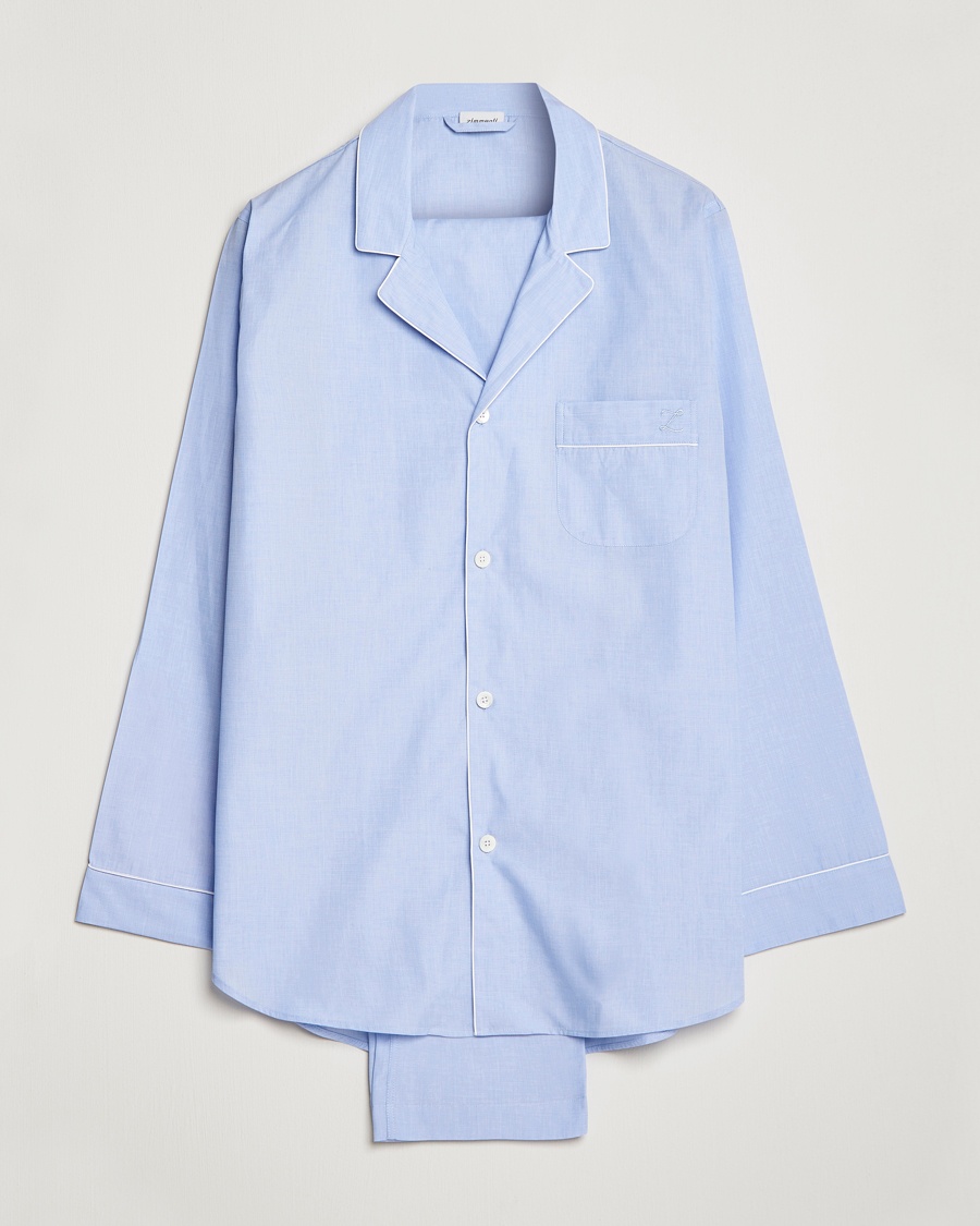 Herren | Zimmerli of Switzerland | Zimmerli of Switzerland | Mercerized Cotton Pyjamas Light Blue