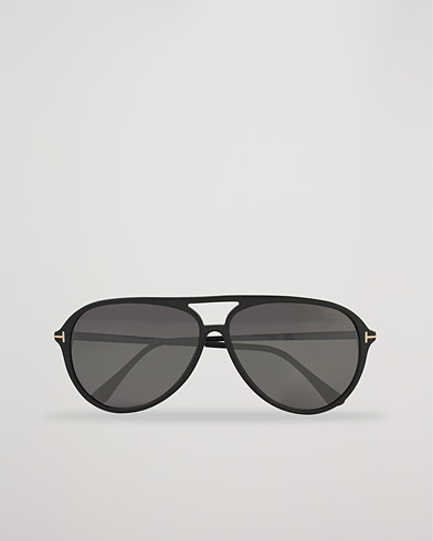 Herren | Pilotenbrillen | Tom Ford | Samson Polarized Sunglasses Matte Black/Smoke