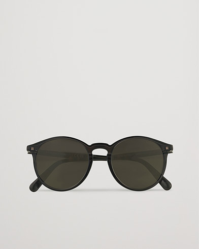 Herren | Runde Sonnenbrillen | Moncler Lunettes | Violle Polarized Sunglasses Shiny Black/Smoke