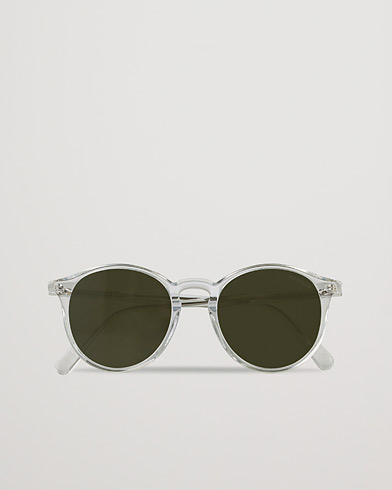 Herren | Runde Sonnenbrillen | Moncler Lunettes | Violle Polarized Sunglasses Crystal/Green Mirror