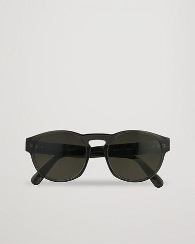 Herren | Gebogene Sonnenbrillen | Moncler Lunettes | ML0209 Polarized Sunglasses Shiny Black/Smoke