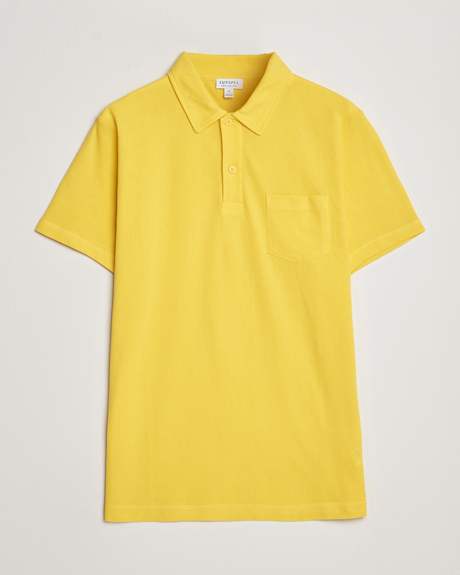 Herren | Sale kleidung | Sunspel | Riviera Polo Shirt Empire Yellow