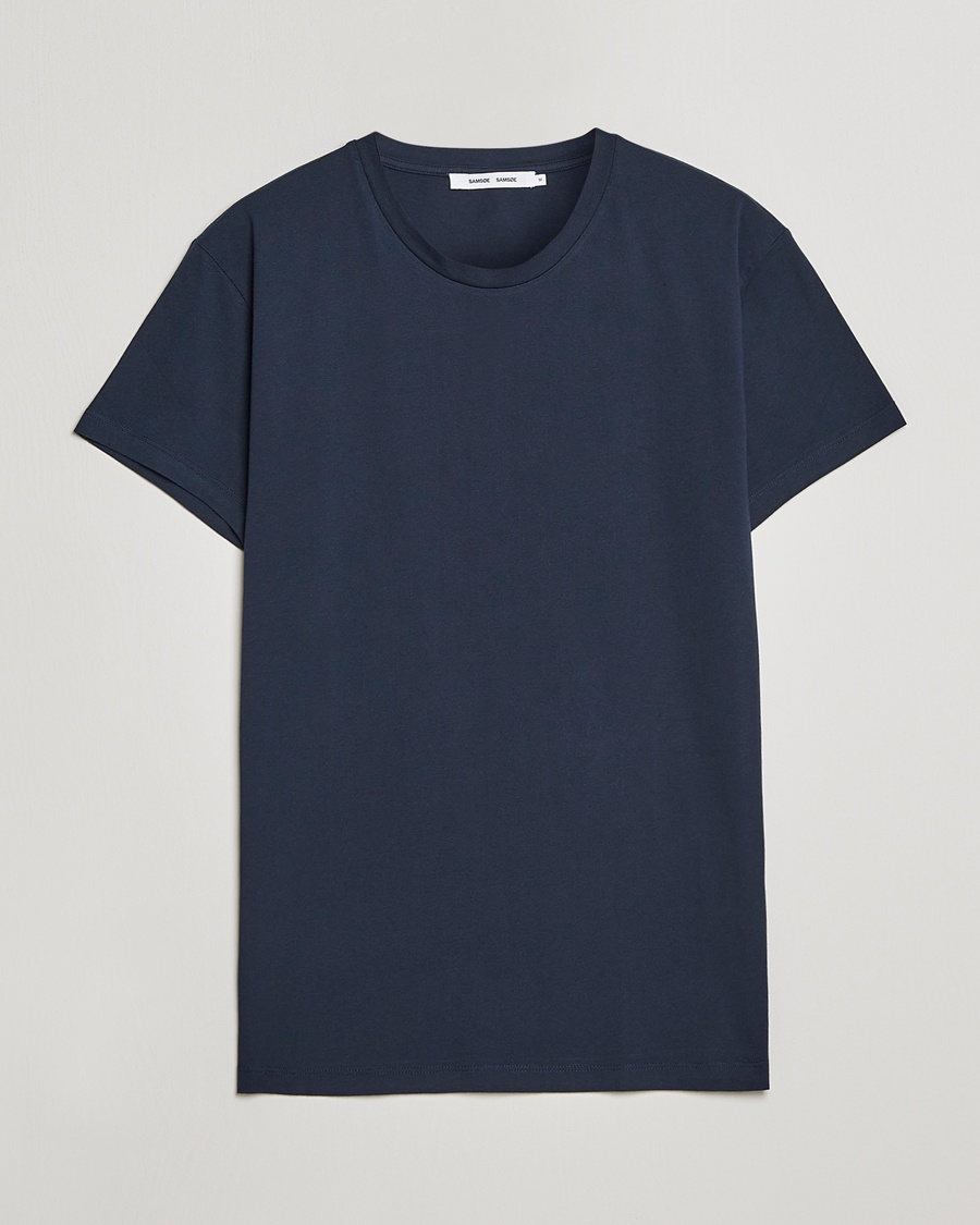 Samsøe Samsøe Kronos Crew Neck Tee Total Eclipse – Blau