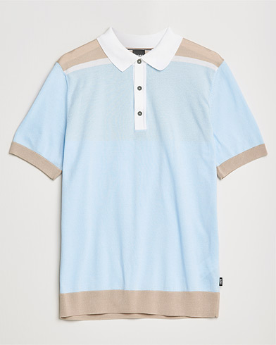 Herren | Poloshirt | BOSS | Tadini Knitted Polo Light Blue