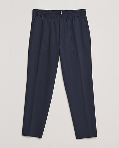 Herren | Hosen | BOSS | Perin Jersey Drawstring Trousers Dark Blue