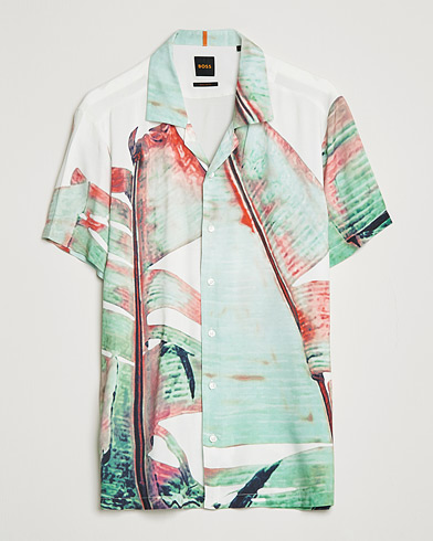 Herren |  | BOSS Casual | Printed Short Sleeve Resort Collar Shirt Multi