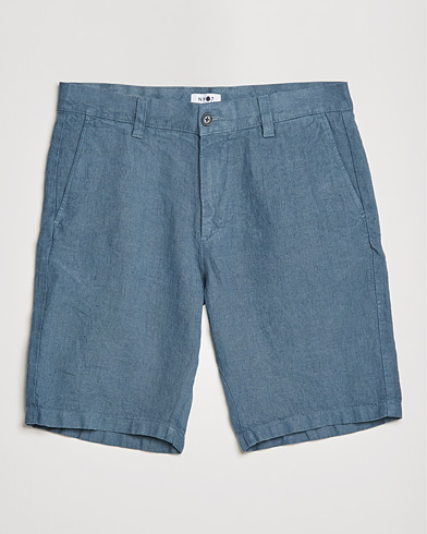 Herren | Leinenshorts | NN07 | Crown Linen Shorts Dust Blue