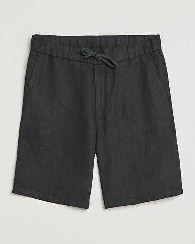 Herren | Shorts | NN07 | Keith Drawstring Linen Shorts Black