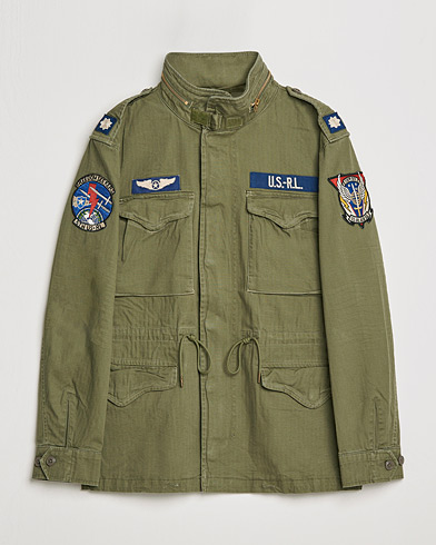 Herren | Klassische Jacken | Polo Ralph Lauren | M65 Herringbone Field Jacket Olive
