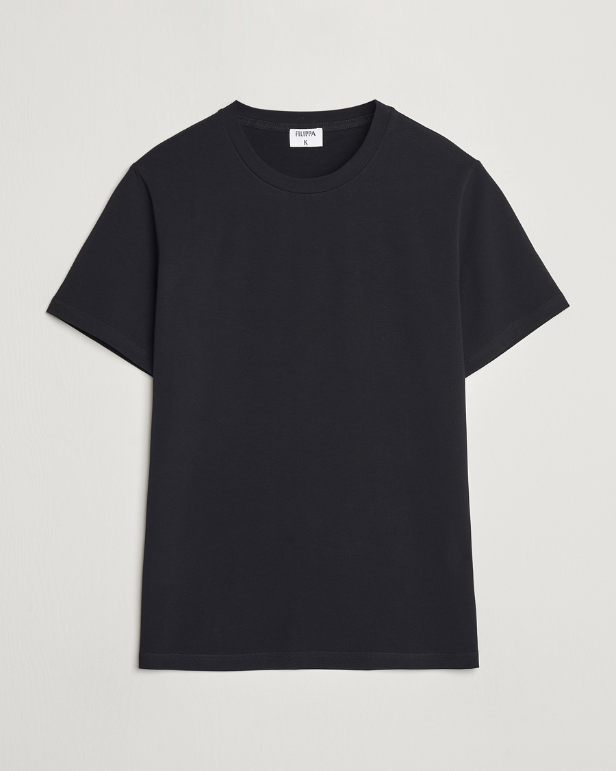 Filippa K Soft Lycra Tee Black – Schwarz