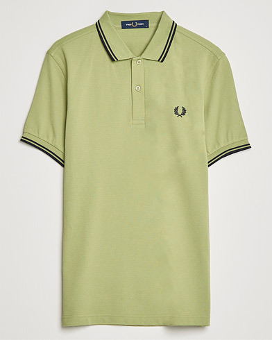 Herren | Poloshirt | Fred Perry | Twin Tip Polo Sage Green 