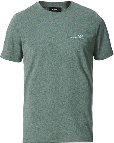 Herren | T-Shirts | A.P.C. | Item Short Sleeve T-Shirt Kaki Chine