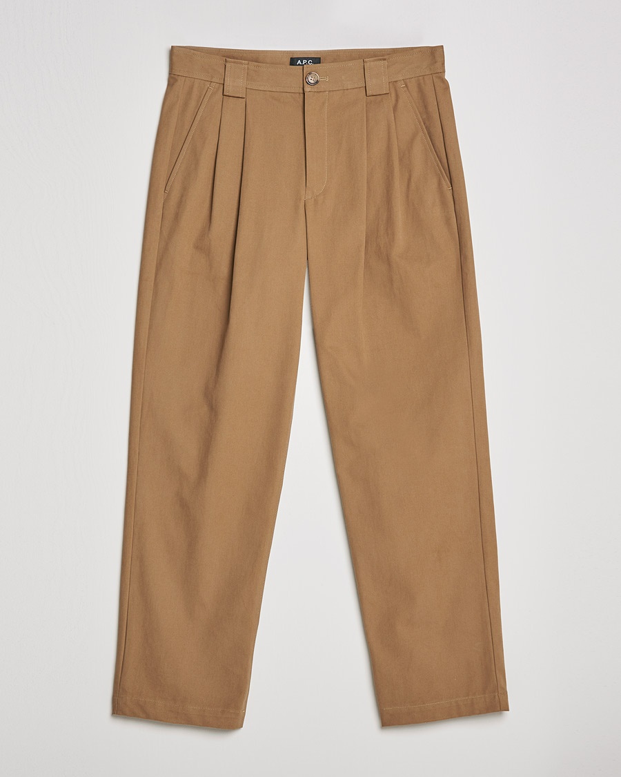Herren | | A.P.C. | Eddy Pleated Chinos Tobacco