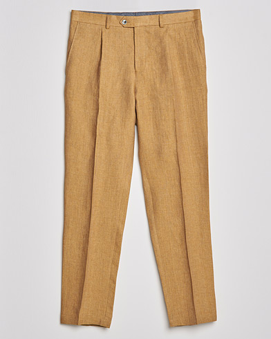 Exklusiv bei Care of Carl |  Delon Linen Trousers Dusky Yellow