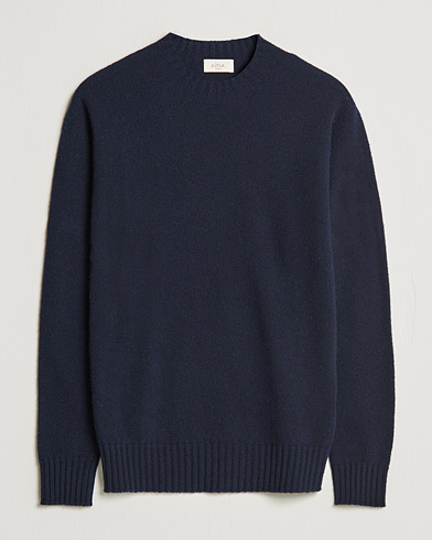 Herren |  | Altea | Wool/Cashmere Cew Neck Sweater Navy