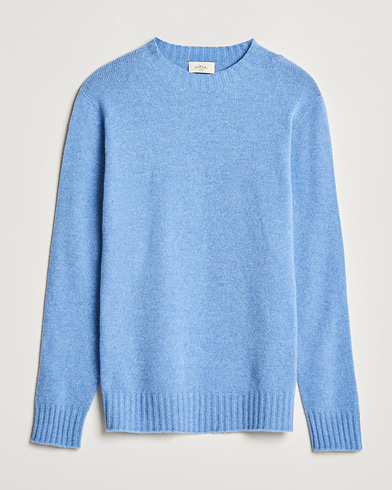 Herren | Altea | Altea | Wool/Cashmere Crew Neck Sweater Light Blue