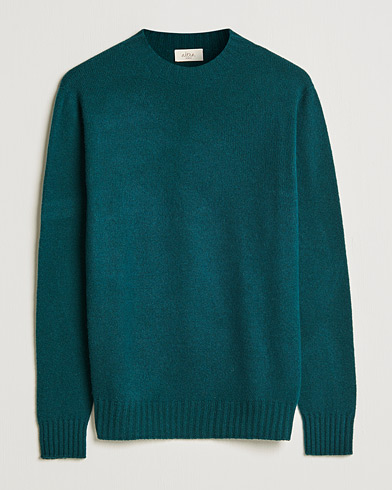 Herren | Italian Department | Altea | Wool/Cashmere Crew Neck Sweater Bottle Green