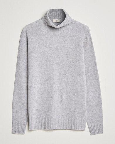 Herren | Altea | Altea | Wool/Cashmere Turtleneck Sweater Light Grey