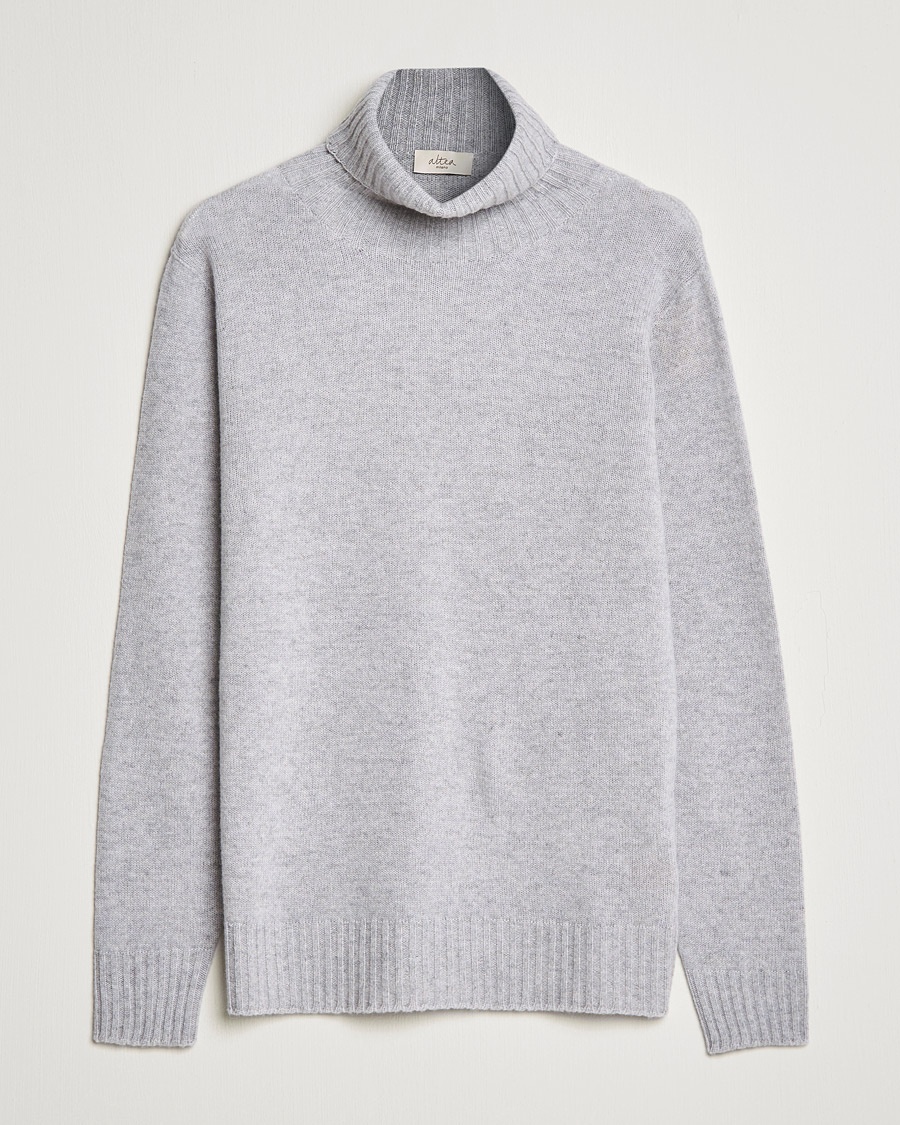 Herren | | Altea | Wool/Cashmere Turtleneck Sweater Light Grey