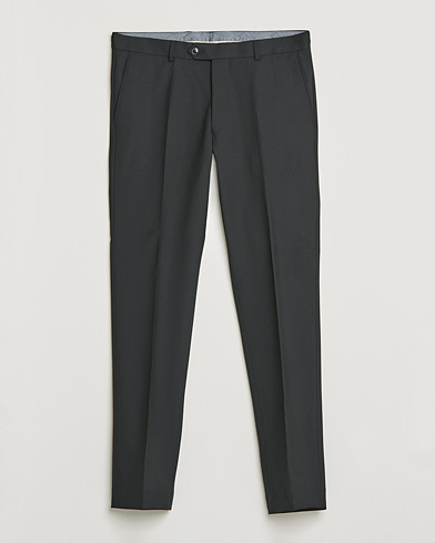 Herren | Anzughosen | Oscar Jacobson | Denz Super 120's Wool Trousers Black