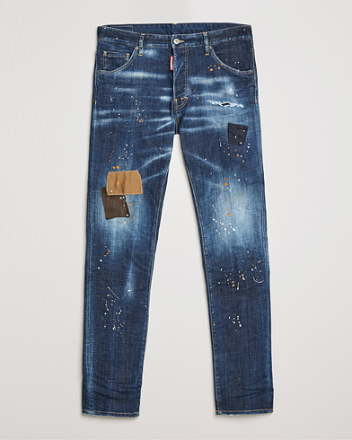 Herren | Dsquared2 | Dsquared2 | Cool Guy Patch Jeans Blue Wash