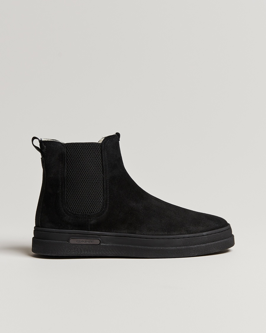 Herren | | GANT | Cloyd Shearling Chelsea Boot Black Suede