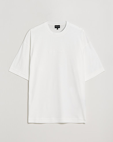 Herren | Giorgio Armani | Giorgio Armani | Short Sleeve Signature T-Shirt White