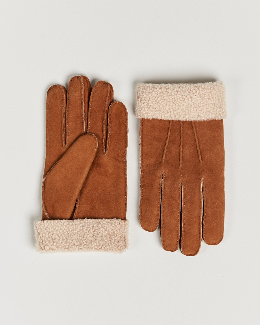 Carl Lined Clay GANT Wool bei Care of Brown Gloves Leather