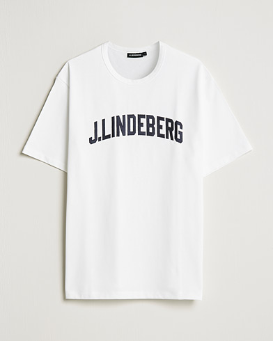 Herren | Kurzarm T-Shirt | J.Lindeberg | Camilo Logo T-Shirt White