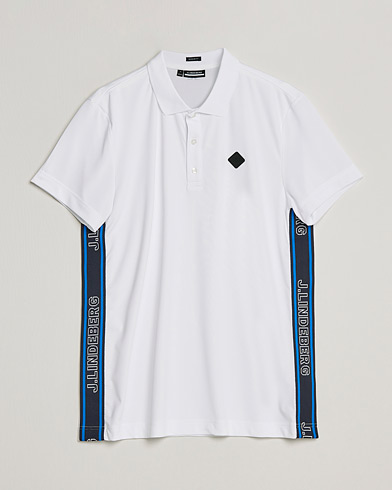 Herren | Poloshirt | J.Lindeberg | Diamond Regular Fit Polo White